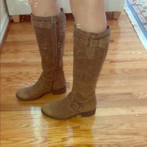 clarks knee length boots